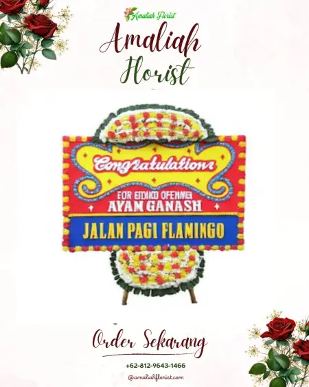 Sewa Papan Bunga Monggas